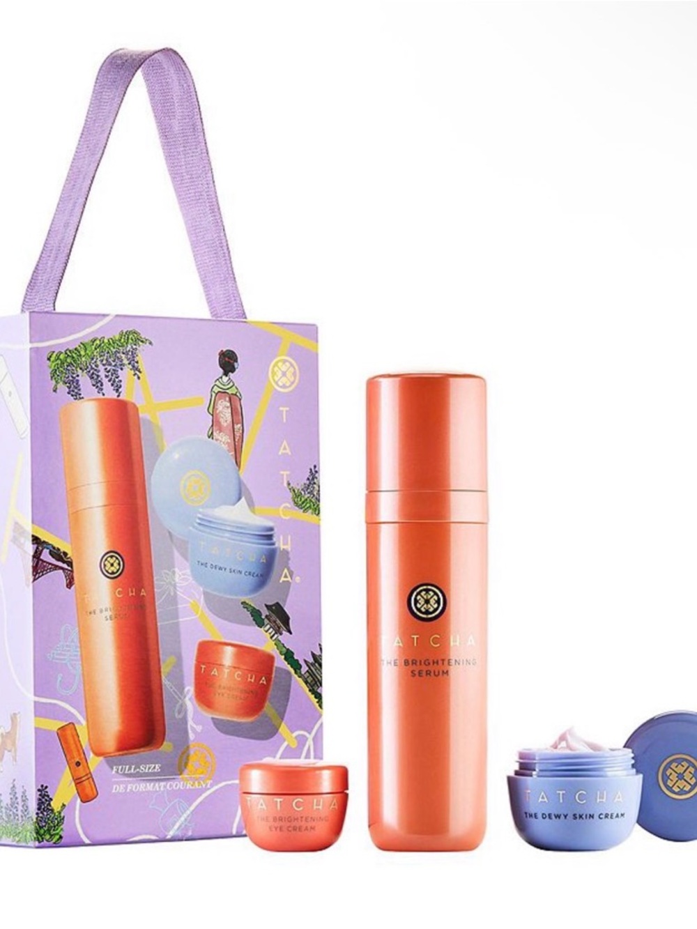 Tatcha Dewy & Bright Trio Skincare Set